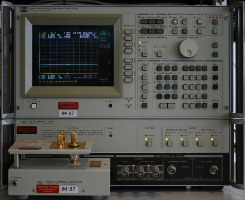 HP4194A Impedance/Gain-Phase Analyzer Data Extraction | dunweber.com